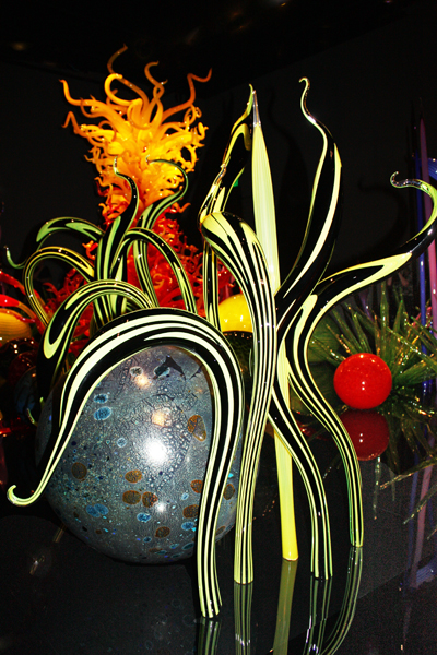 glass sculptures in teh Mille Fiori